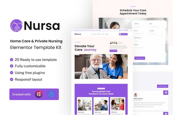 Cover20-20Nursa-1-1.jpg Nursa - Home Care & Private Nursing Services Elementor Template Kit - Image 1