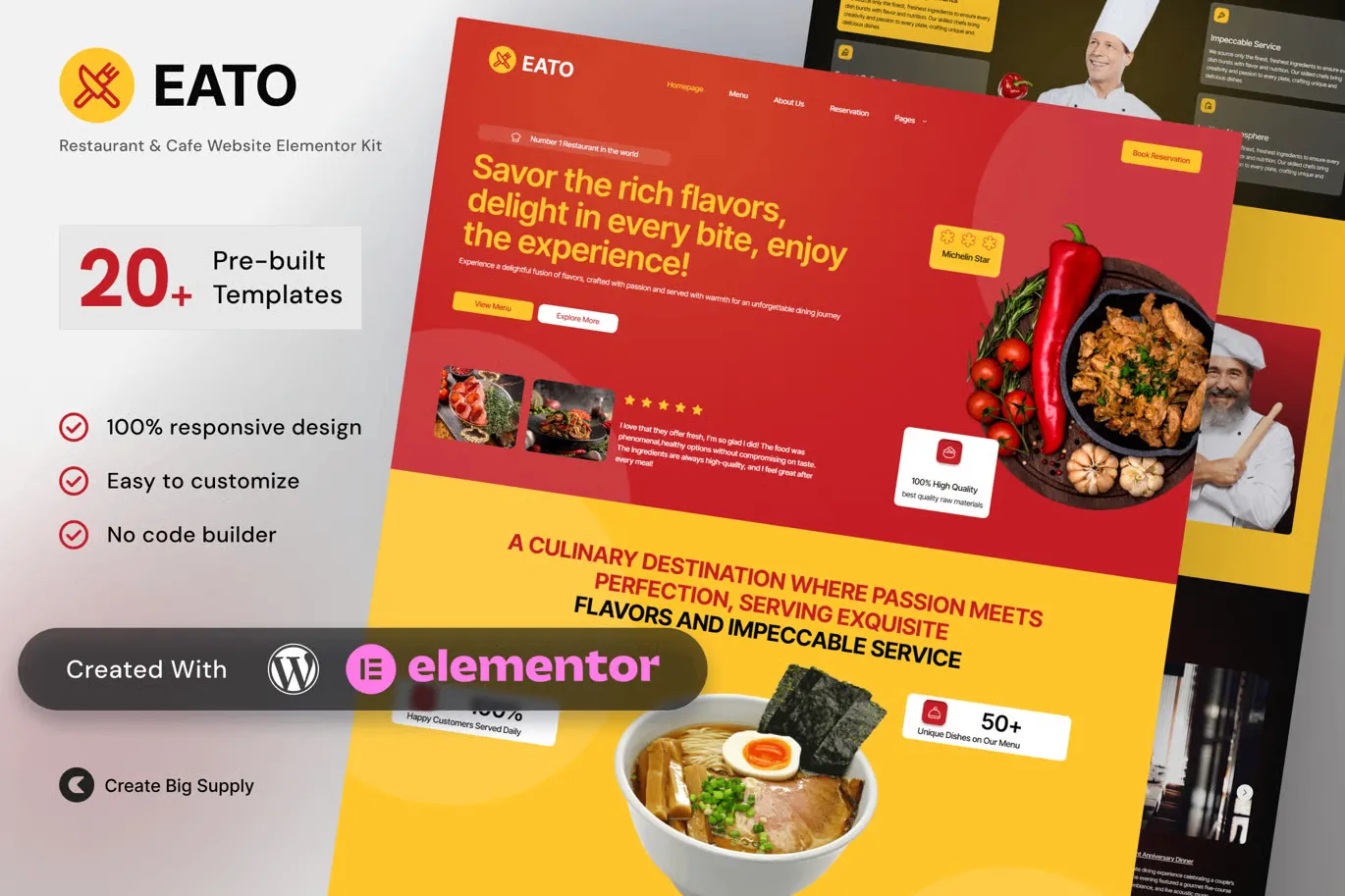 Eato-Restaurant-and-Cafe-Elementor-Template-Kit-for-Dining-Food.webp Eato - Restaurant and Cafe Elementor Template Kit for Dining, Food Services, and Culinary Brands - Image 1