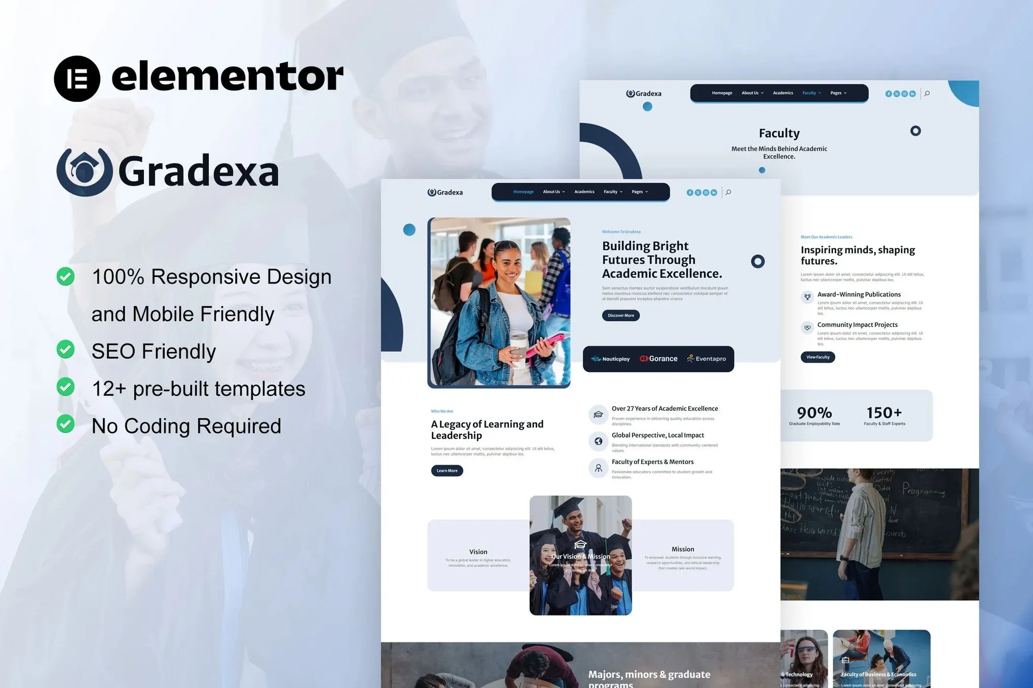 Gradexa-University-School-Elementor-Pro-Template-Kit.webp Gradexa - University & School Elementor Pro Template Kit - Image 1