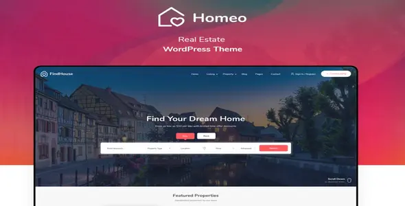Homeo.webp Homeo 1.2.59 - Real Estate WordPress Theme - Image 1