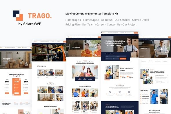 Trago_Cover_image.jpg Trago - Movers & Packers Service Elementor Template Kit - Image 1