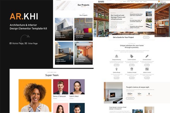 arkhicover.jpg Arkhi Architecture & Interior Design Elementor Template Kit - Image 1