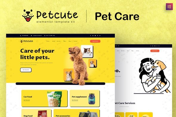 cover-430.jpg Pet Cute - Pet Care & Veterinary Elementor Template Kit - Image 1