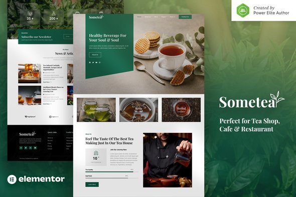 cover-434.jpg Sometea – Tea House Cafe & Restaurant Elementor Template Kit - Image 1
