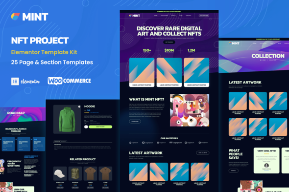 cover-51.png Mint - NFT Projects & Portfolio WooCommerce Elementor Template Kit - Image 1