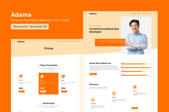 cover-image-18.png Adama - Personal Portfolio & Resume Elementor Template Kit - Image 1