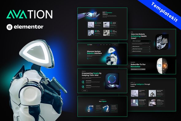 cover202.jpg AVATION - Robotics & Artificial Intelligence Elementor Template Kit - Image 1