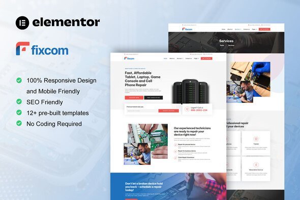 main20preview-38.jpg Fixcom - Mobile Phone & Computer Repair Elementor Template Kit - Image 1