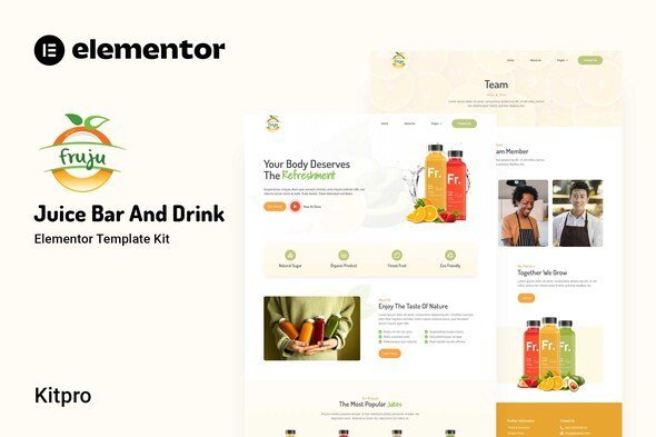 preview-46-1.jpg Fruju - Juice Bar & Drink Brand Elementor Template Kit - Image 1
