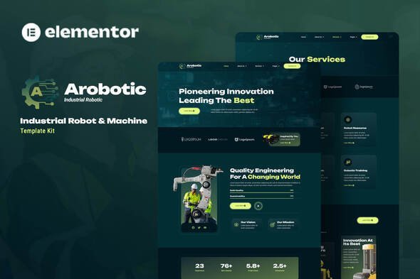 preview20Arobotic.jpg Arobotic - Industrial Robot & Machine Elementor Template Kit - Image 1