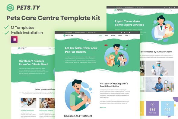 pw.jpg Pets.Ty - Pets Care Clinic Elementor Template Kit - Image 1