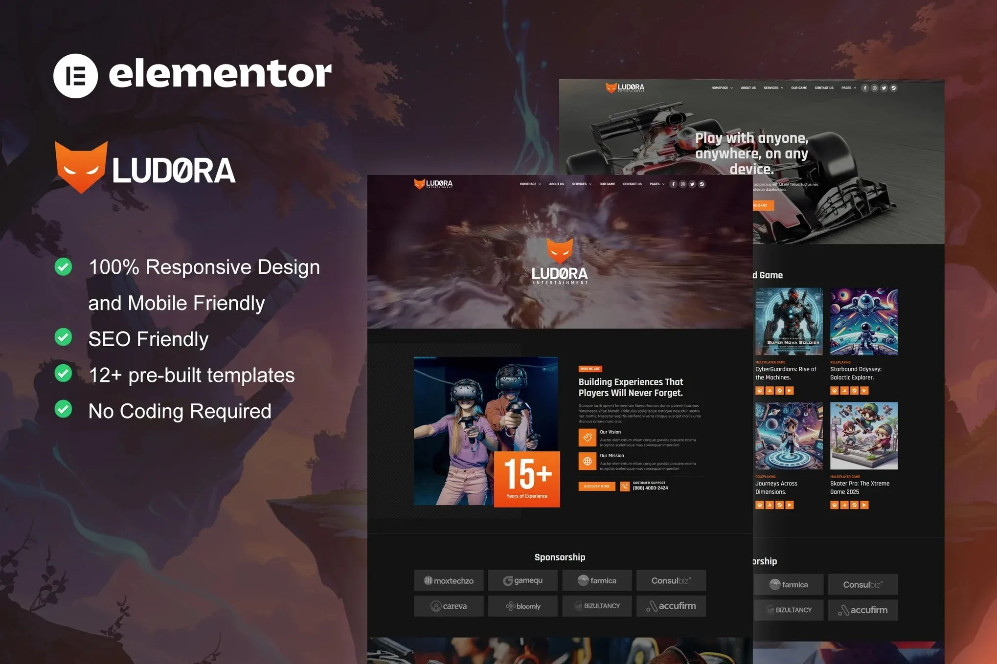 Ludora-Game-Developer-Studio-Elementor-Pro-Template-Kit.webp Ludora - Game Developer & Studio Elementor Pro Template Kit - Image 1