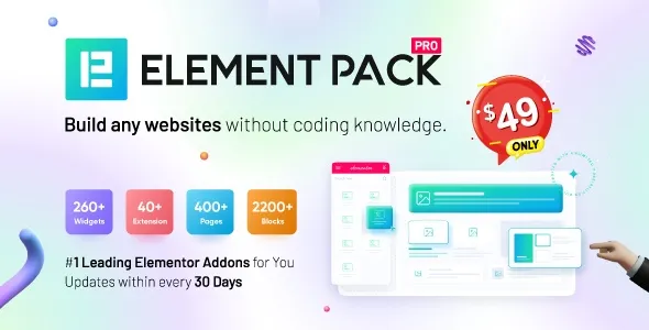 Element-Pack-Pro.webp Element Pack Pro 9.1.0 – Addon For Elementor - Image 1