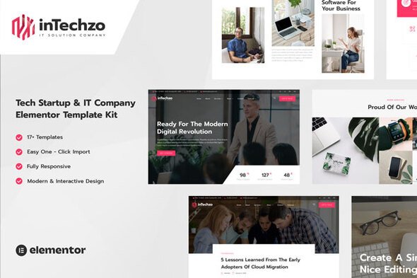 Cover-Template-inTechzo.jpg inTechzo - Startup & IT Company Elementor Template Kit - Image 1