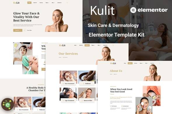 Kulit-Cover-Image.jpg Kulit - Skin Care & Dermatology Elementor Template kit - Image 1