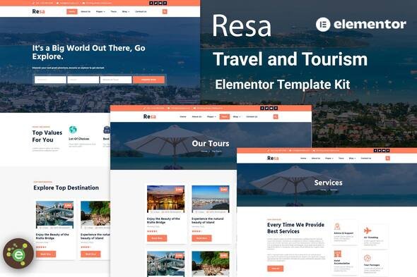 Resa-Cover-Image.jpg Resa - Travel & Tourism Elementor Template Kit - Image 1