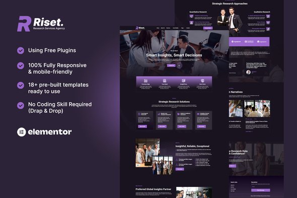 Riset-Coverimage.jpg Riset - Research Services & Agency Elementor Template Kit - Image 1