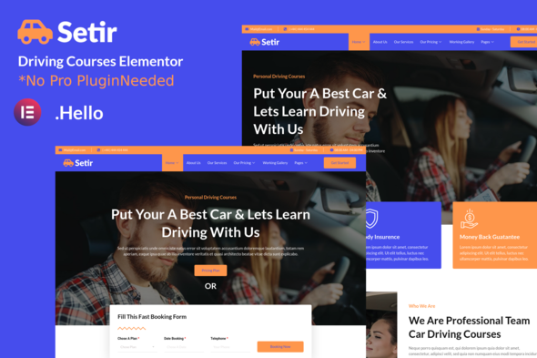 Setir20Banner.png Setir - Driving Courses Elementor Template Kit - Image 1