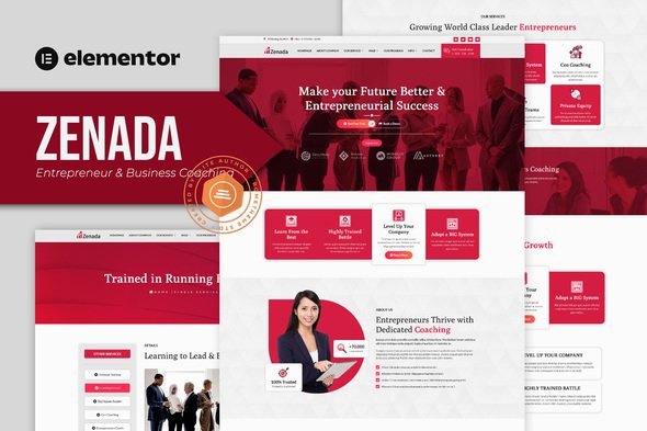 Zenada20-20Coverimage20template20kit.jpg Zenada - Entrepreneur & Business Coaching Elementor Template Kit - Image 1