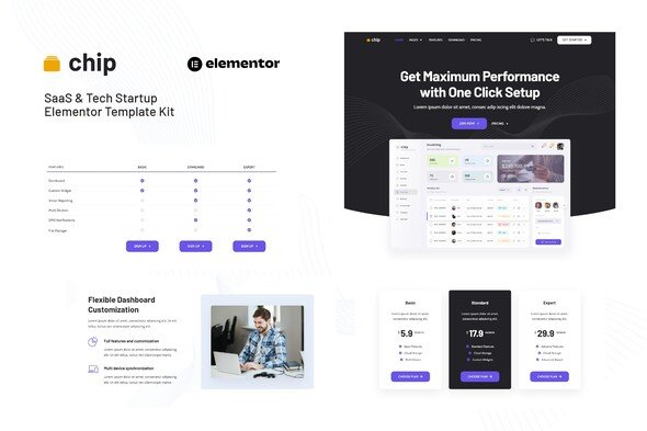 cover-160.jpg Chip - SaaS & Tech Startup Elementor Template Kit - Image 1