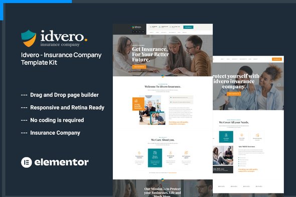 cover-174.jpg Idvero - Insurance Company Elementor Template Kit - Image 1