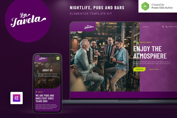 cover-54.jpg LaJavela – Bar Nightlife & Pub Elementor Template Kit - Image 1