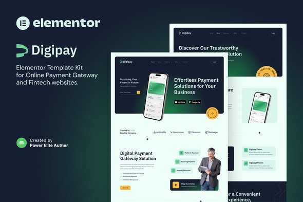 digipay-cover.jpg Digipay – Online Payment Gateway & Fintech Elementor Template Kit - Image 1