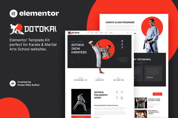 dotokai-cover.jpg Dotokai – Karate & Martial Arts School Elementor Template Kit - Image 1