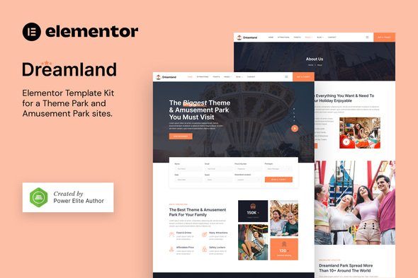 dreamland-cover.jpg Dreamland – Amusement & Theme Park Elementor Template Kit - Image 1