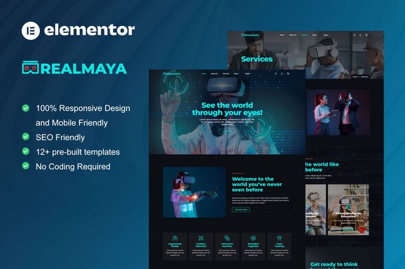 main20preview-20.jpg RealMaya - Virtual Reality Services & Shop Elementor Template Kit - Image 1