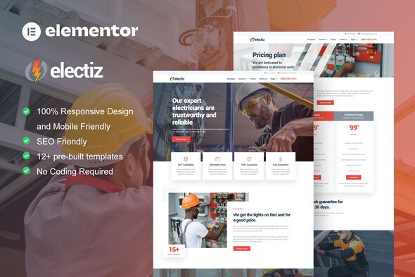 main20preview-28.jpg Electriz - Electrical Installation & Maintenance Service Elementor Template Kit - Image 1
