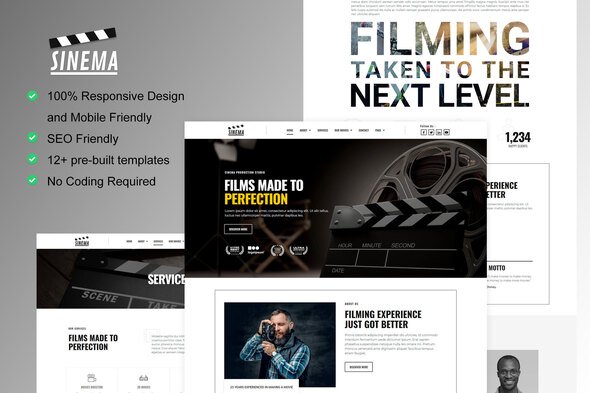 main20preview20sinema.jpg Sinema - Film Maker & Movie Studio Elementor Template Kit - Image 1