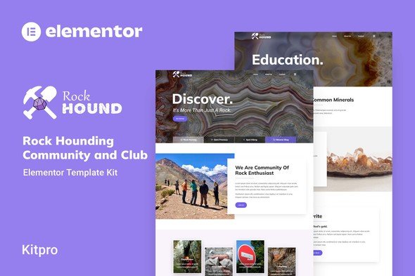 preview-35.jpg Rockhound - Rock Hounding Community Club Elementor Template Kit - Image 1