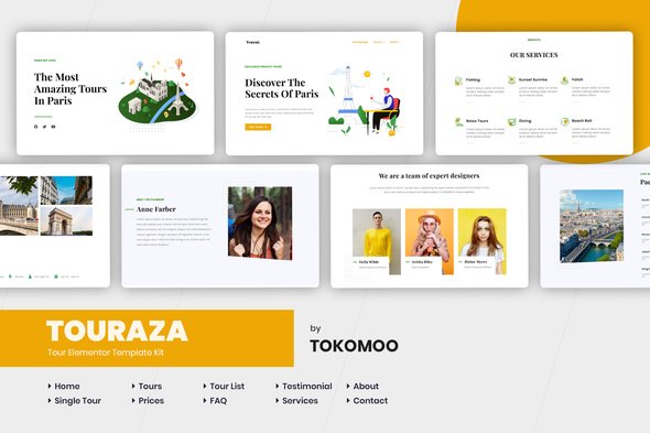 touraza-cover.jpg Touraza | Travel & Tour Agency Elementor Template Kit - Image 1
