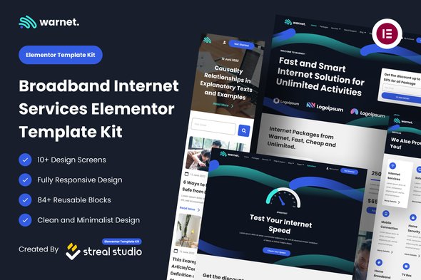 warnet-cover.jpg Warnet - Broadband Internet Services Elementor Template Kit - Image 1