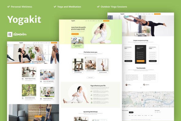 00-cover-2.jpg Yogakit - Yoga & Meditation Elementor Template Kit - Image 1