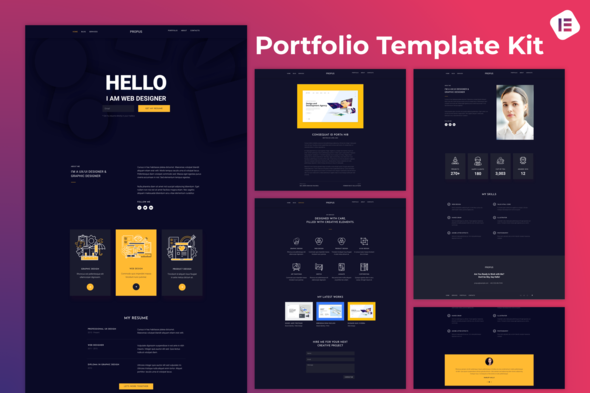 Cover-2.png Propus — Web Designer Portfolio Elementor Template Kit - Image 1
