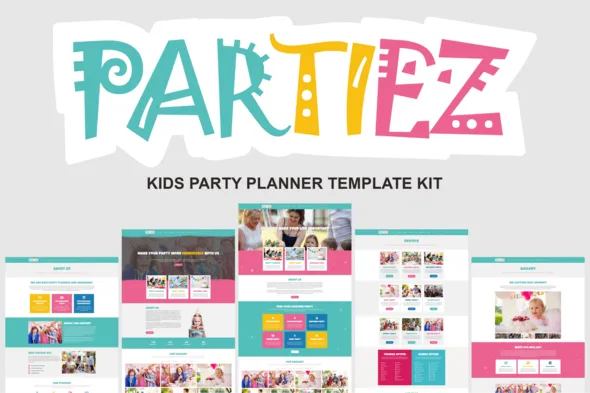 Cover-20.webp Partiez - Kids Party Planner Elementor Template Kit - Image 1