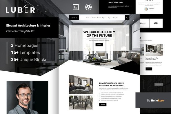 Cover20-20Luber.jpg Luber - Elegant Architecture & Interior Elementor Template Kit - Image 1