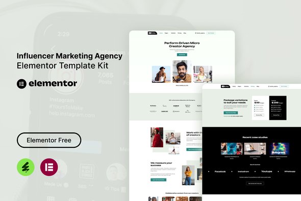 Cover20Image20-20UPDATE20Virly.jpg Virly - Influencer Marketing Agency Elementor Template Kit - Image 1