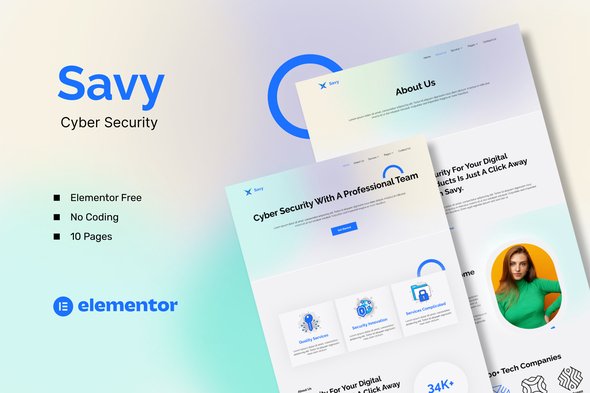 Cover20Themeforest-2.jpg Savy - Cyber Security Elementor Template Kit - Image 1