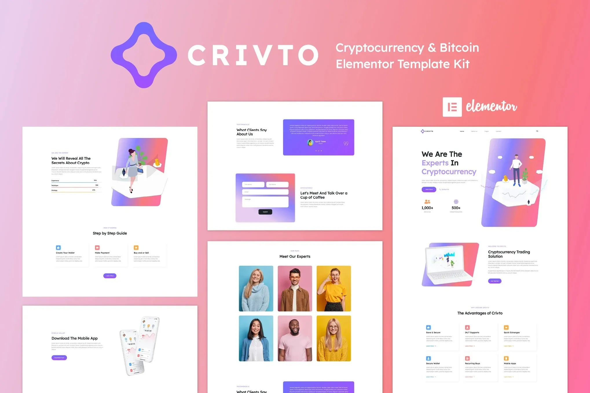 Crivto-Cryptocurrency-Bitcoin-Elementor-Template-Kit.webp Crivto - Cryptocurrency & Bitcoin Elementor Template Kit - Image 1