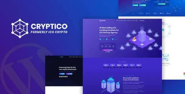 Cryptico-1.webp Cryptico 1.4.11 - ICO Crypto Landing & Cryptocurrency WordPress Theme - Image 1