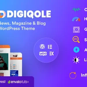 DigiQole 2.2.4 - News Magazine WordPress Theme