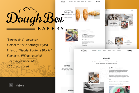 DoughBoiBakery-cover.png DoughBoiBakery - Bakery Cakery Elementor Template Kit - Image 1