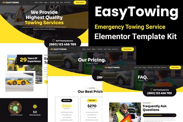 EasyTowing-cover-image.jpg EasyTowing - Emergency Towing Service Elementor Template Kit - Image 1
