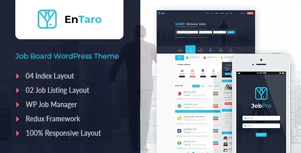 Entaro-1.webp Entaro 3.19 - Job Portal WordPress Theme - Image 1