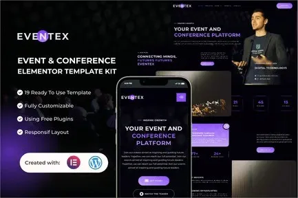 Eventex-Event-Conference-Elementor-Template-Kit.webp Eventex - Event & Conference Elementor Template Kit - Image 1