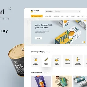Farmart 1.3.0 – Organic & Grocery Marketplace WordPress Theme