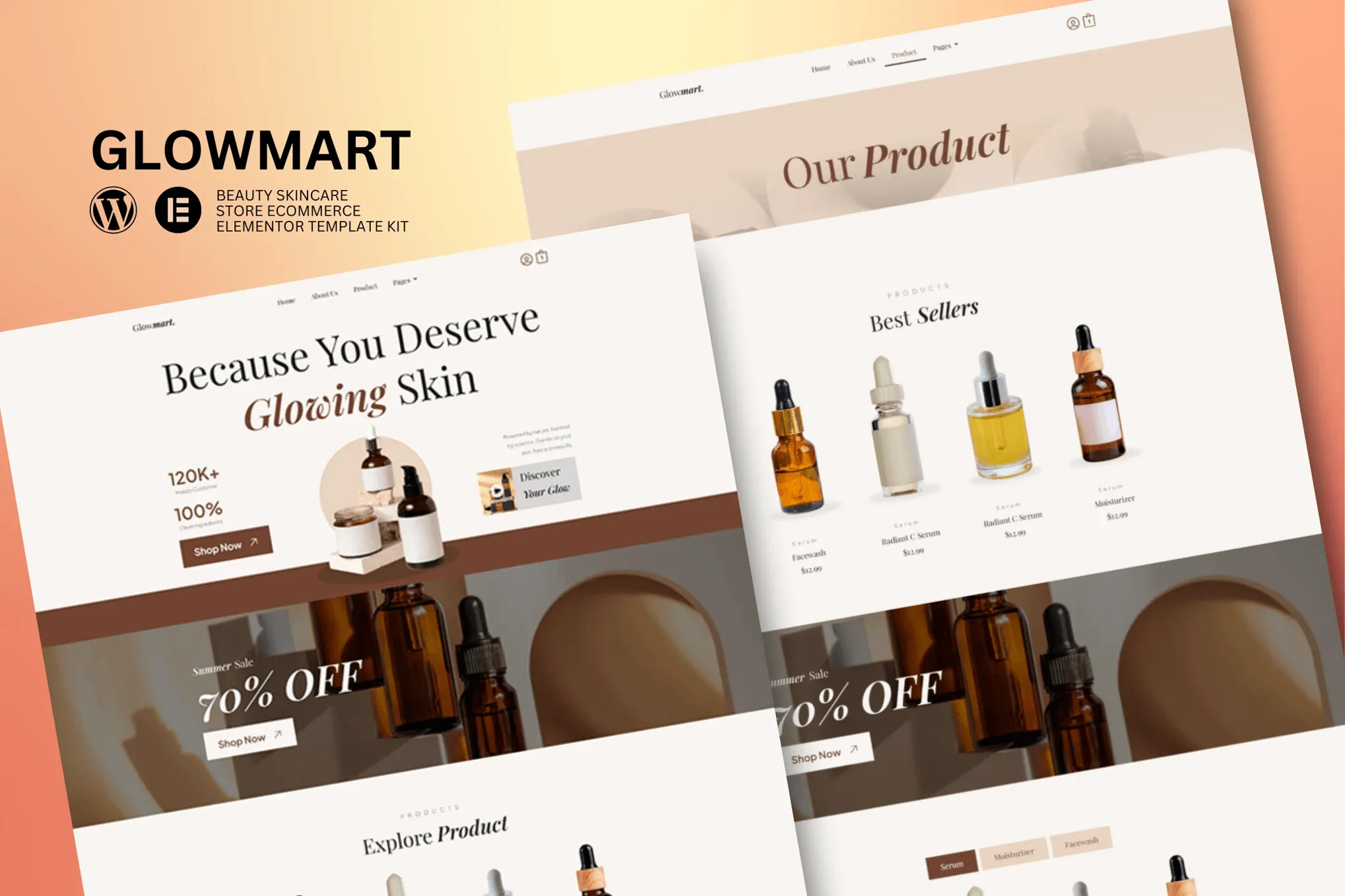 Glowmart-Beauty-Cosmestics-Skincare-Ecommerce-Elementor-Template-Kit.webp Glowmart - Beauty Cosmestics & Skincare Ecommerce Elementor Template Kit - Image 1